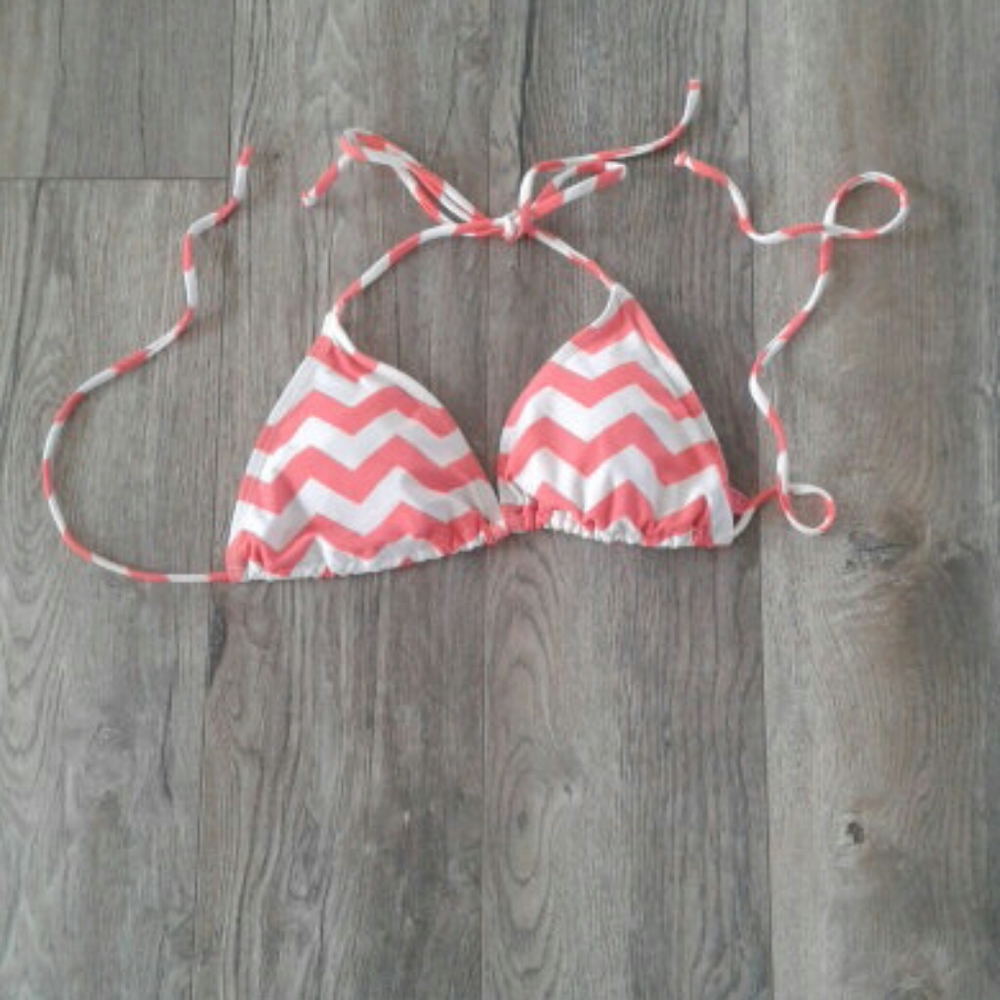 Chevron bikini triangle top